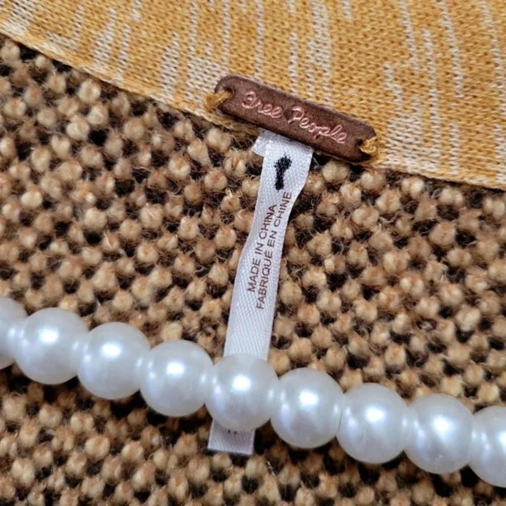 Free People State Side Leopard Print Cardigan in Tan and Brown - Picture 6 of 9